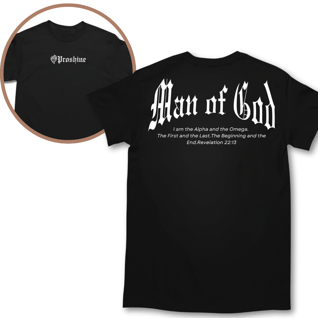 Nome do produto: Camiseta Proshine Man Of God Frente Costas