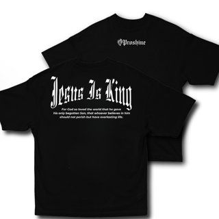 Nome do produtoCamiseta Oversized Jesus Is King Frente Costas