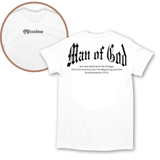 Camiseta Proshine Man Of God Frente Costas