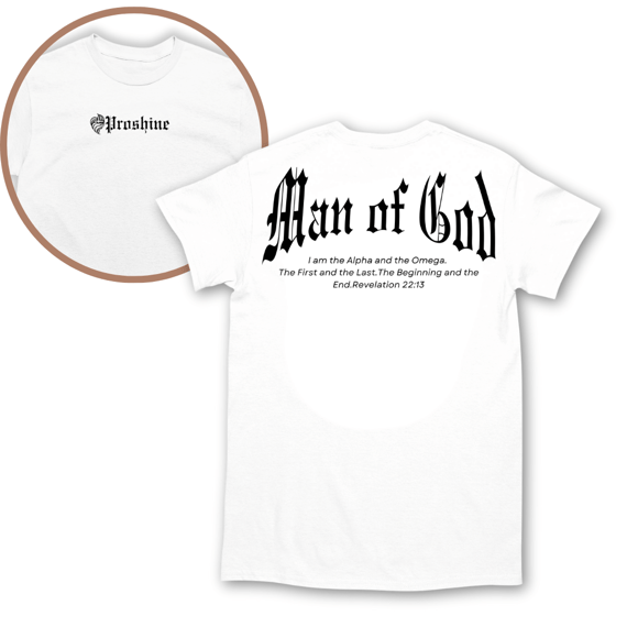 Camiseta Proshine Man Of God Frente Costas