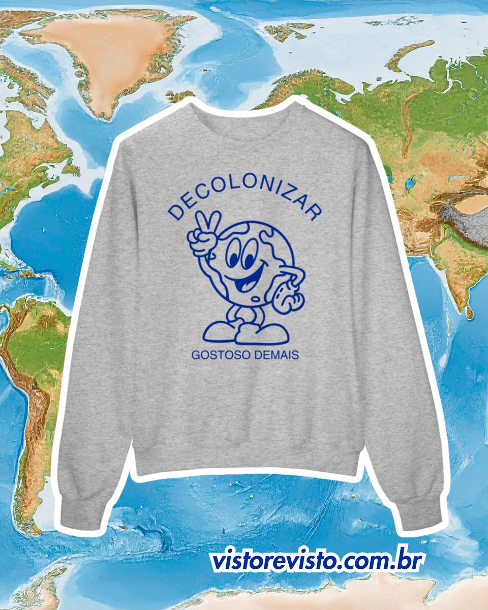 Nome do produto: moletom DECOLONIZAR gostoso demais