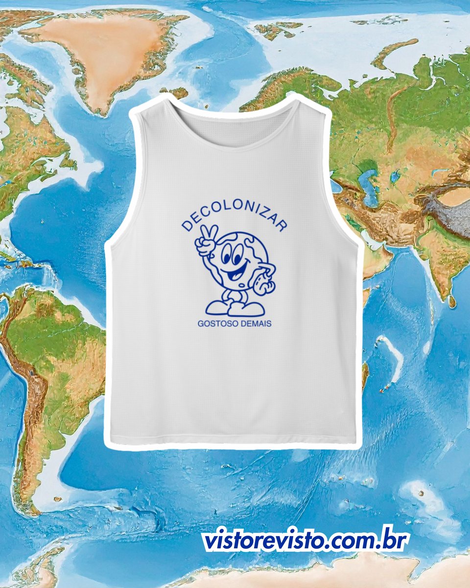 Nome do produto: regata masculina DECOLONIZAR gostoso demais