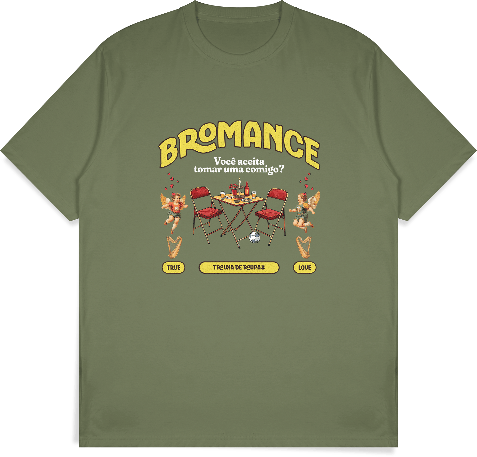 Camiseta Bromance Preta/Verde