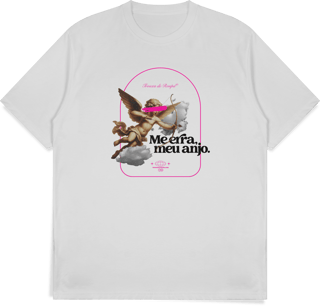 Nome do produtoCamiseta Me Erra Meu Anjo Branca/Off White