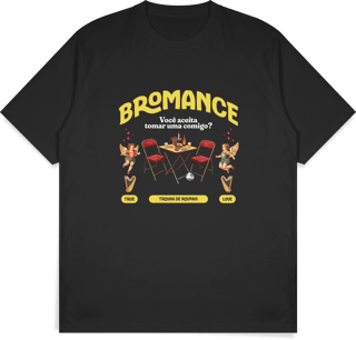 Nome do produtoCamiseta Bromance Preta/Verde