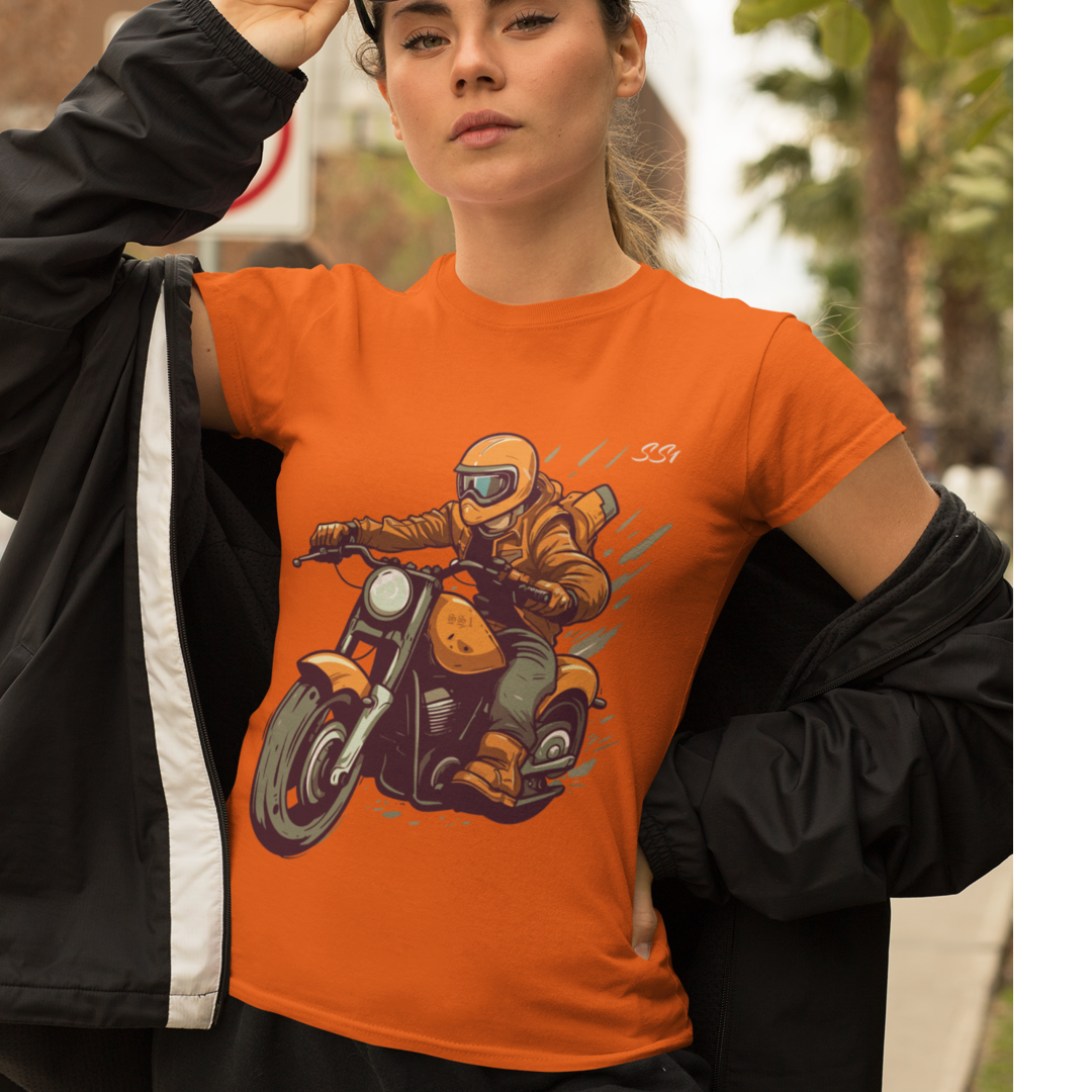 Camiseta Ss One Baby Long Quality BikeArt Motocicleta