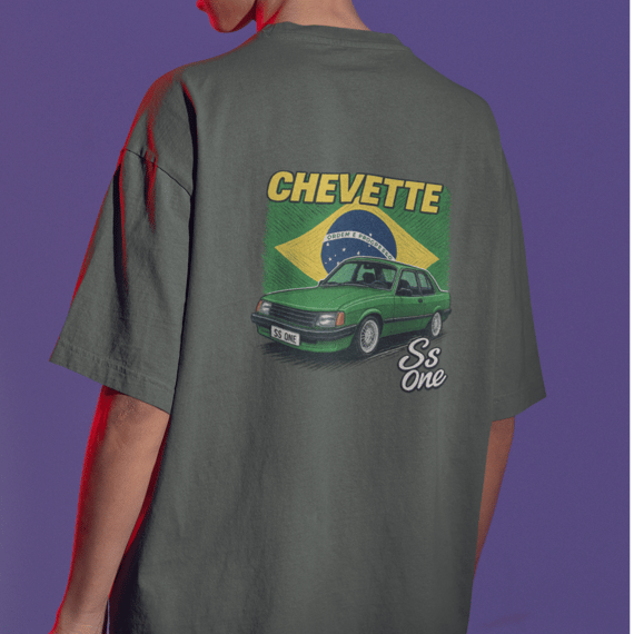 Camiseta Oversized Chevette Verde Ss One