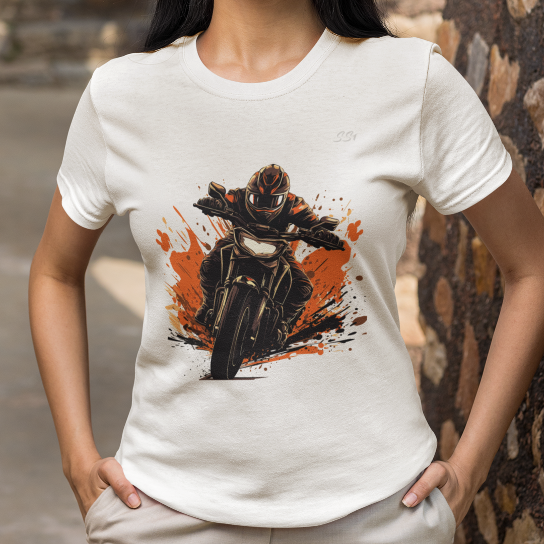 Camiseta Ss One Baby Long Quality BikeArt Motocicleta