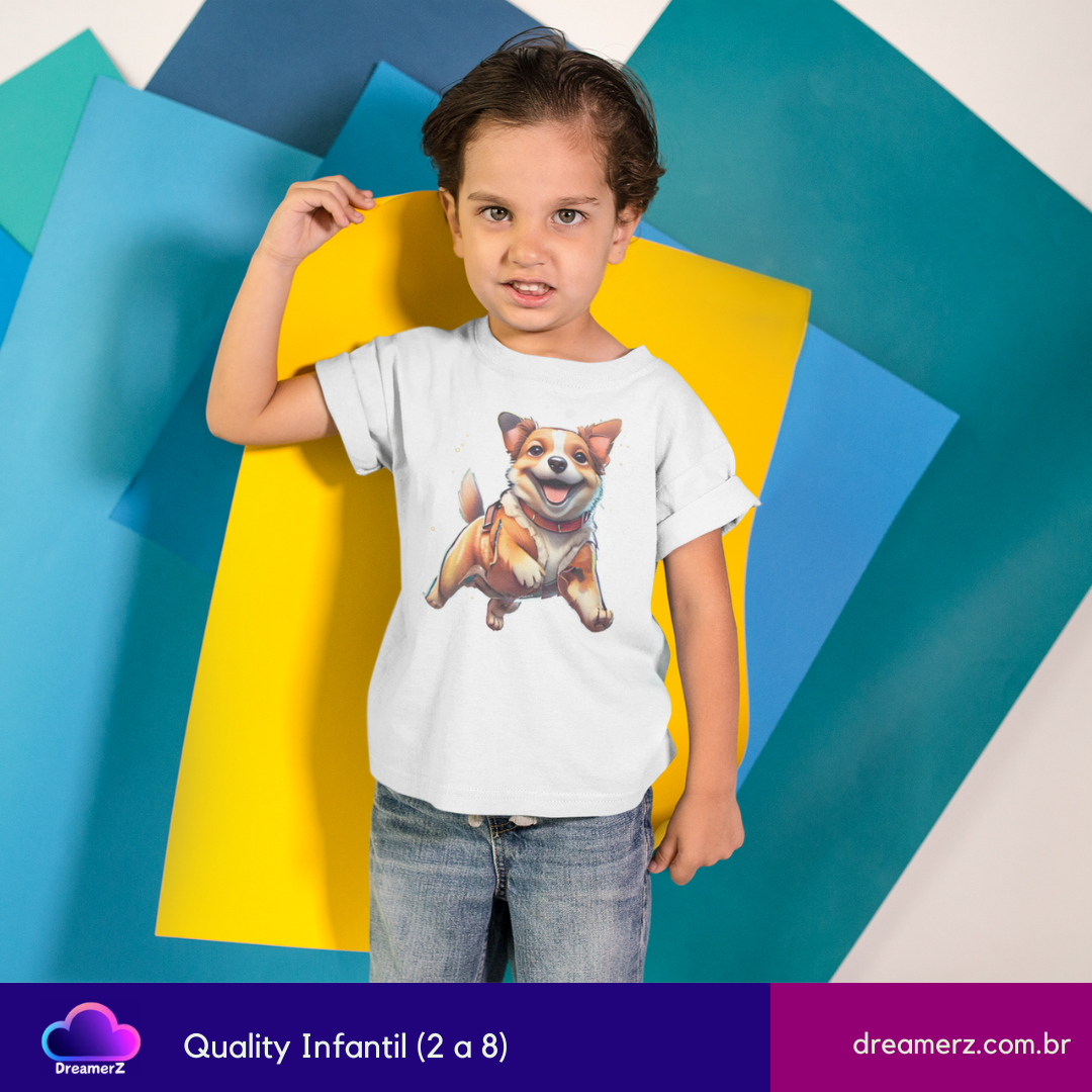 Camiseta Dog Feliz – O Cãopanheiro Mais Animado do Universo!