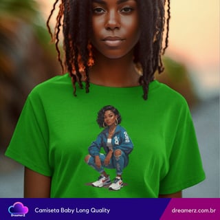Nome do produto Camiseta Feminina Street Queen – Estilo que Impõe Respeito