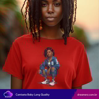 Nome do produto Camiseta Feminina Street Queen – Estilo que Impõe Respeito