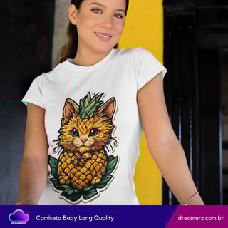 Nome do produto Camiseta Feminina Gatopaxi – A Mistura Mais Fofa do Verão!