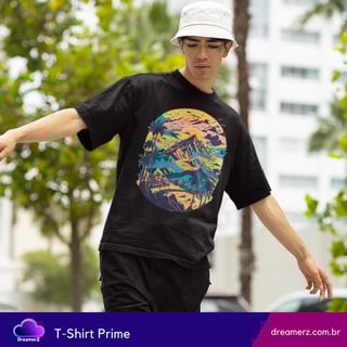 Nome do produto Camiseta Sunset Mountain – Arte, Liberdade e Natureza