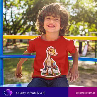 Nome do produto Camiseta Dino Color – O Pré-Histórico Nunca Foi Tão Estiloso!