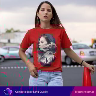 Nome do produto Camiseta Arte Reflexiva – Entre Montanhas e Pensamentos