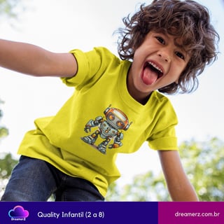 Nome do produto Camiseta RoboZinho Espacial – O Futuro Está com Você