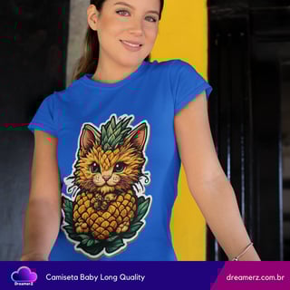 Nome do produto Camiseta Feminina Gatopaxi – A Mistura Mais Fofa do Verão!
