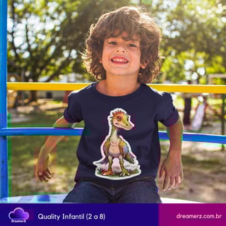Nome do produto Camiseta Dino Color – O Pré-Histórico Nunca Foi Tão Estiloso!