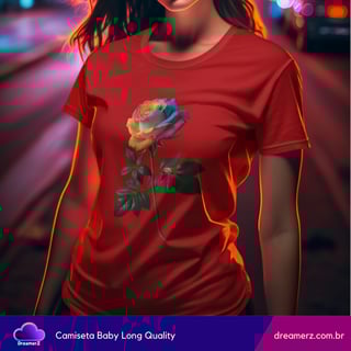 Nome do produto Camiseta Rosa Arco-Íris – A Beleza da Diversidade em Cada Cor