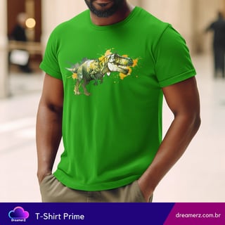 Nome do produto Camiseta T-Rex Splash – O Rei da Era Jurássica