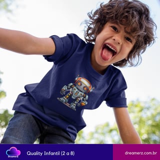 Nome do produto Camiseta RoboZinho Espacial – O Futuro Está com Você