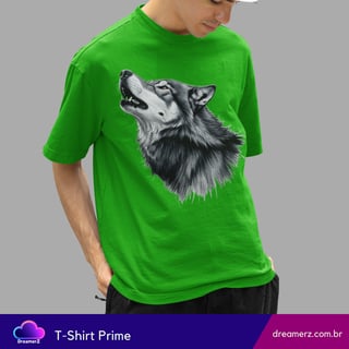 Nome do produto Camiseta Lobo Alfa – Força, Liberdade e Instinto