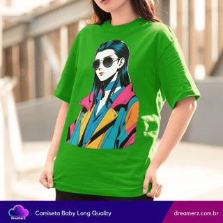 Nome do produto Camiseta Feminina Neo Girl – Atitude Urbana com Arte Pop Impactante