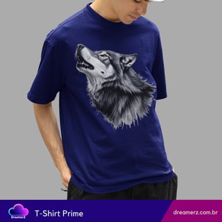 Nome do produto Camiseta Lobo Alfa – Força, Liberdade e Instinto