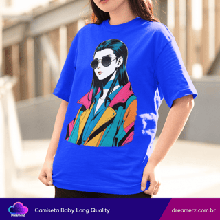 Nome do produto Camiseta Feminina Neo Girl – Atitude Urbana com Arte Pop Impactante