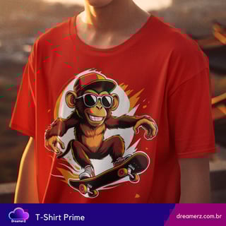 Nome do produto Camiseta MACACO NO OLHO DO TRICK – Estilo em Alta Voltagem