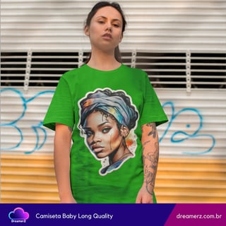 Nome do produto Camiseta Feminina Arte & Raízes – Beleza que Inspira, Força que Transforma