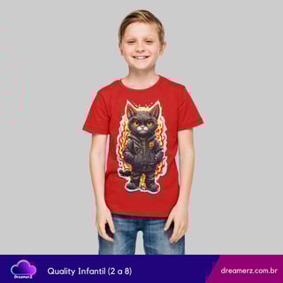 Nome do produto Camiseta Gato Flamejante – Ninguém Segura Esse Estilo