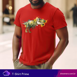 Nome do produto Camiseta T-Rex Splash – O Rei da Era Jurássica