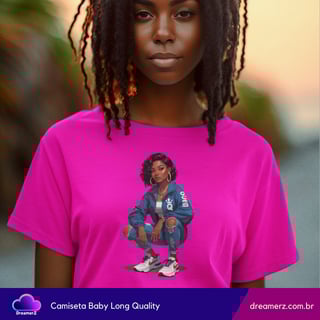Nome do produto Camiseta Feminina Street Queen – Estilo que Impõe Respeito