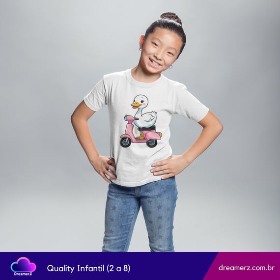 Camiseta: Patinha Scooter Girl – Estilo Sobre Rodas!
