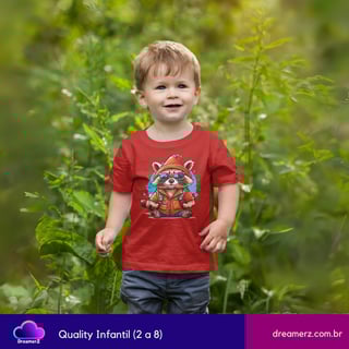 Nome do produto Camiseta: Guaxinim Urbano – Estilo nas Ruas!