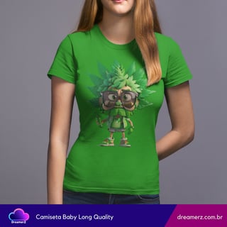 Nome do produto Camiseta Feminina Green Vibes – Estilo Roots com Atitude Urbana