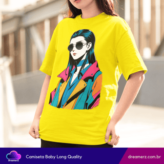 Nome do produto Camiseta Feminina Neo Girl – Atitude Urbana com Arte Pop Impactante