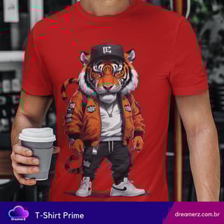 Nome do produto Camiseta Tigre Urbano – Fera no Estilo, Rei da Rua