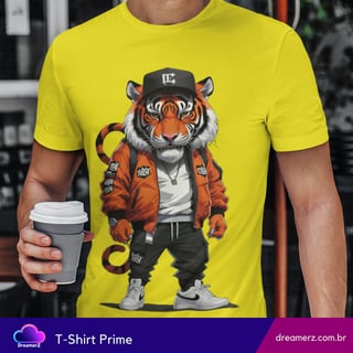 Nome do produto Camiseta Tigre Urbano – Fera no Estilo, Rei da Rua