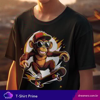 Nome do produto Camiseta MACACO NO OLHO DO TRICK – Estilo em Alta Voltagem