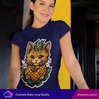 Nome do produto Camiseta Feminina Gatopaxi – A Mistura Mais Fofa do Verão!