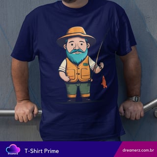Nome do produto Camiseta: O Pescador Barbudão