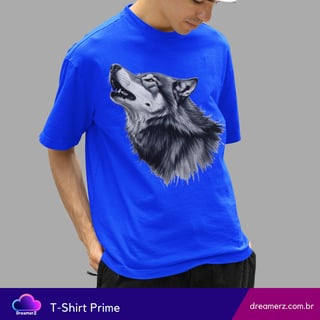 Nome do produto Camiseta Lobo Alfa – Força, Liberdade e Instinto