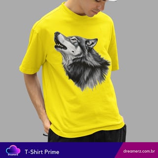 Nome do produto Camiseta Lobo Alfa – Força, Liberdade e Instinto