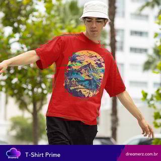 Nome do produto Camiseta Sunset Mountain – Arte, Liberdade e Natureza