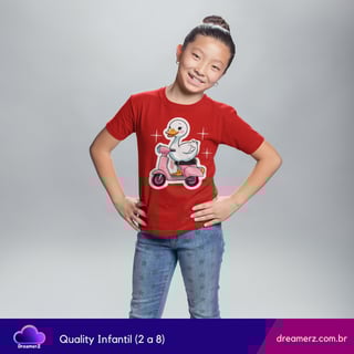 Nome do produto Camiseta: Patinha Scooter Girl – Estilo Sobre Rodas!
