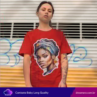 Nome do produto Camiseta Feminina Arte & Raízes – Beleza que Inspira, Força que Transforma