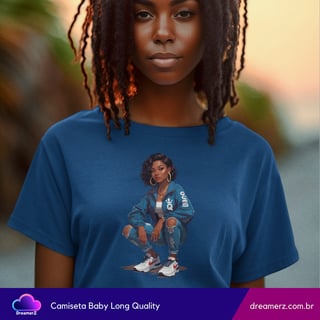 Nome do produto Camiseta Feminina Street Queen – Estilo que Impõe Respeito