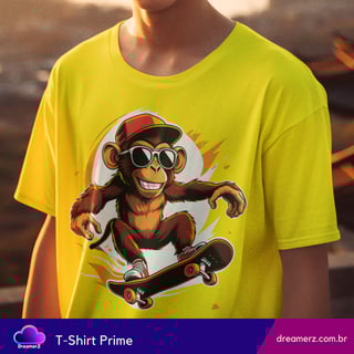 Nome do produto Camiseta MACACO NO OLHO DO TRICK – Estilo em Alta Voltagem